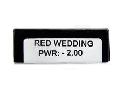 CRAZY LENS - Red Wedding - power (2 daily coloured lenses)