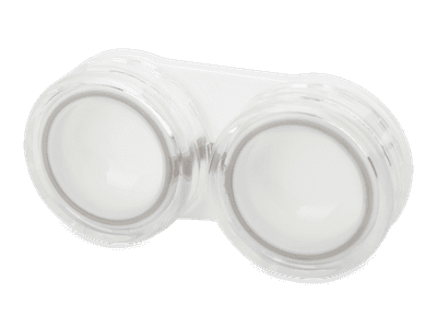 Lens case - transparent white