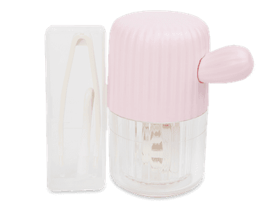 Rotating case for contact lenses – pink cactus 