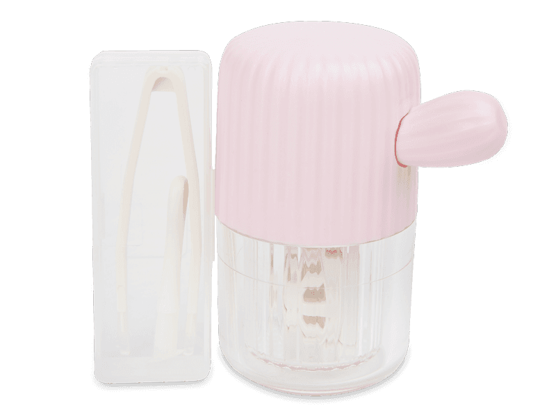 Rotating case for contact lenses – pink cactus 