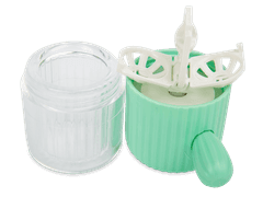 Rotating case for contact lenses – green cactus 