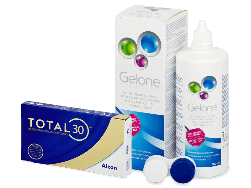 TOTAL30 (3 lenses) + Gelone Solution 360 ml