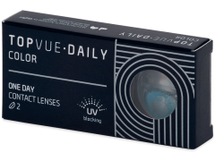 TopVue Daily Color - Brilliant Blue - power (2 daily coloured lenses)