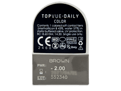 TopVue Daily Color - Brown - power (2 daily coloured lenses)