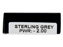 TopVue Daily Color - Sterling Grey - power (2 daily coloured lenses)