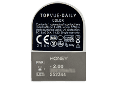 TopVue Daily Color - Honey - power (2 daily coloured lenses)