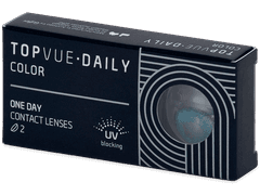 TopVue Daily Color - Brilliant Blue - plano (2 daily coloured lenses)