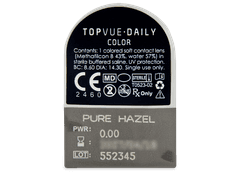 TopVue Daily Color - Pure Hazel - plano (2 daily coloured lenses)