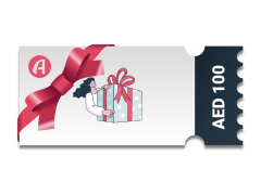 Gift voucher for lenses and glasses worth AED 100