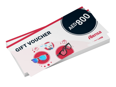 Gift voucher for lenses and glasses worth AED 800 