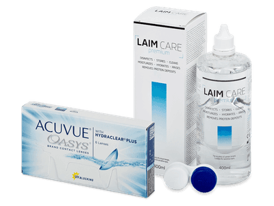 Acuvue Oasys (6 lenses) + Laim-Care Solution 400ml