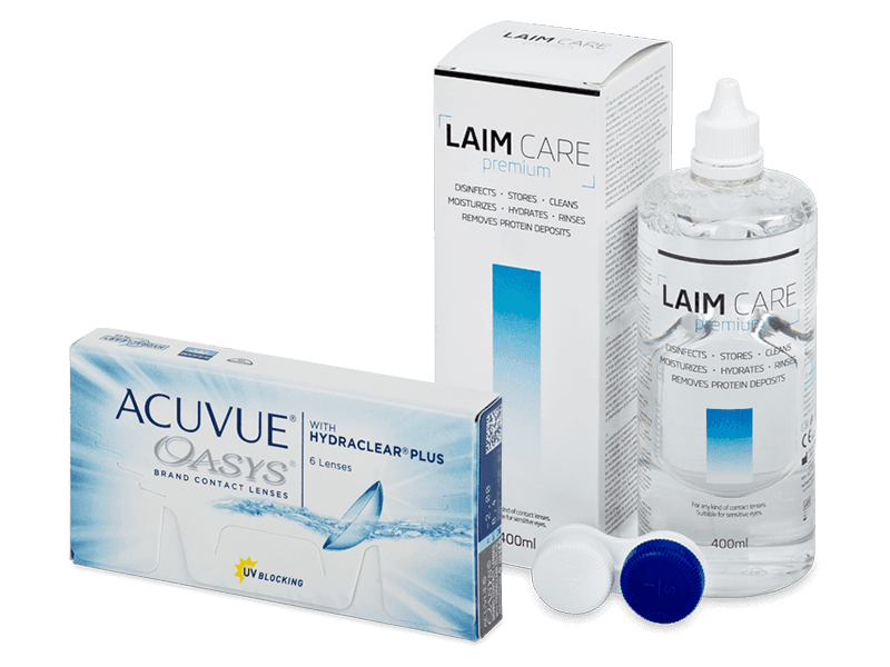 Acuvue Oasys 6 lenses Laim Care Solution 400ml
