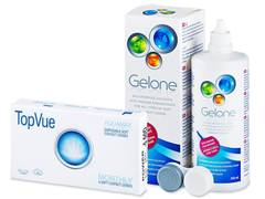 TopVue Monthly (6 lenses) + Gelone Solution 360 ml