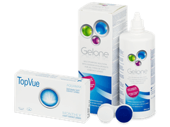 TopVue Monthly (6 lenses) + Gelone Solution 360 ml