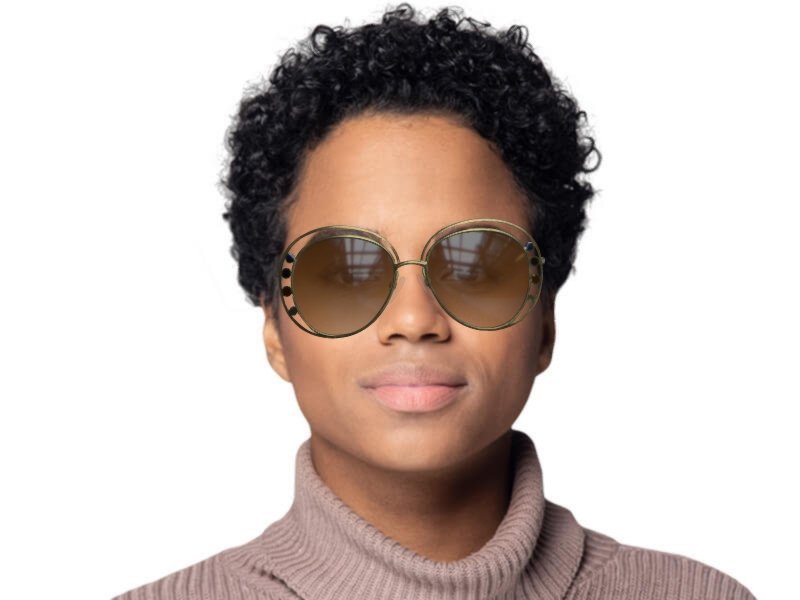 Sunglasses Frames Chloe Isidora Round Sunglasses Oversized