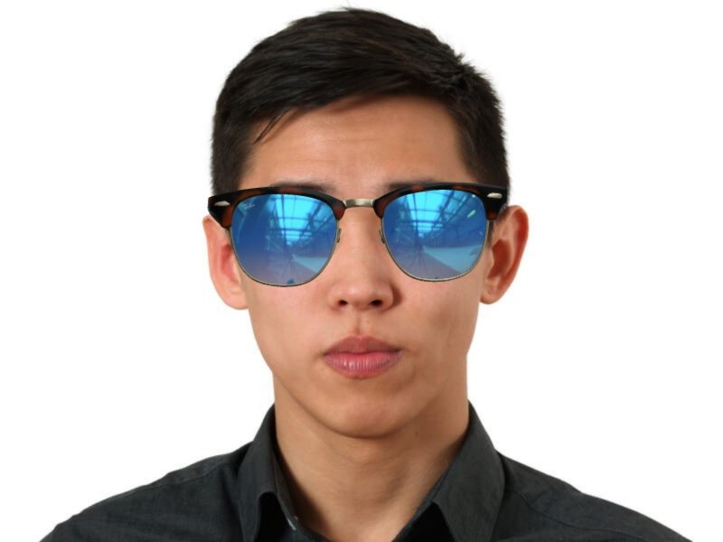 Ray Ban Clubmaster Flash Lenses RB3016 990 7Q Alensa UAE